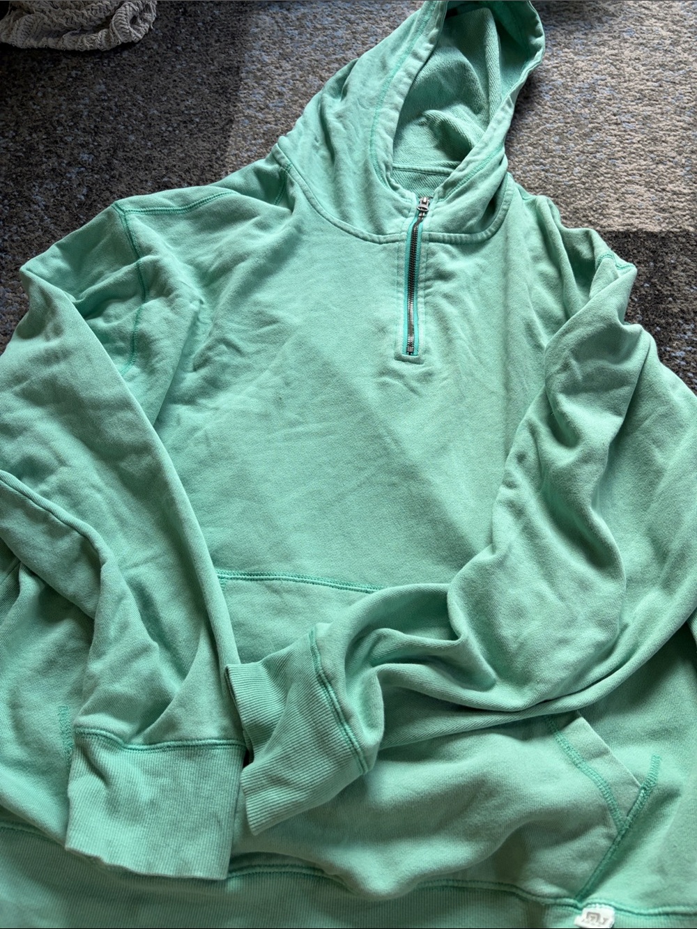 Old Navy Mint Green Half-Zip Hoodie